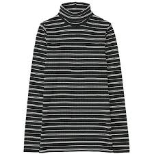 Black And White Striped Turtleneck Mens Uniqlo Ribbed Striped Turtle Neck Long Sleeve T Shirt 23 Aud Liked On Polyvore Featuri Long Sleeve Striped Top Ribbed Turtleneck Top Long Sleeve Tshirt Men
