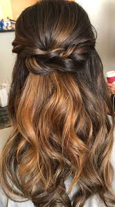 Take some strands and twist them behind your head to form the knot which you then secure with bobby pins. 45 Beautiful Half Up Half Down Hairstyles For Any Length Braided Half Up