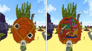 Selten tritt die ausnahme auf, dass die anzahl der etagen variiert oder besonderheiten wie einer garage dem haus hinzugefügt werden. Spongebobs Redstone Haus Youtube