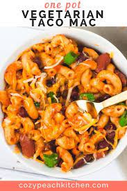 One Pot Vegetarian Chili Mac Recipe One Pot Vegetarian Vegetarian Recipes Healthy Vegetarian Comfort Food