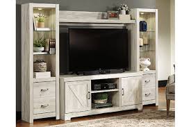 Home > furniture collections > ashley furniture is american furniture # 1 company > ashley furniture living room > ashley furniture tv stands this tv stand allures with the glitz and glam befitting silver screen queens. Bellaby 4 Piece Entertainment Center Ashley Furniture Homestore