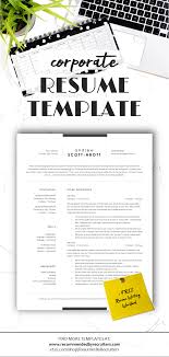 Corporate Resume Template Clean And Professional Cv Template Etsy Business Resume Template Resume Template Resume Design