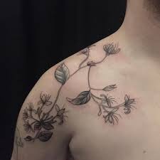 What does a honeysuckle tattoo symbolize? Best 138 Leaf Tattoo Meanings Tattoos Of Leaves Ideas