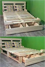 About 20 pallets and about 1500 nails has. Creative Reusing Ideas For Used Shipping Pallets Pallet Furniture Bedroom Diy Pallet Furniture Diy Pallet Bed