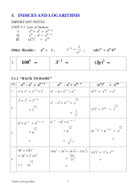 5 Indices Logarithms By Linusshy Via Slideshare Kids Worksheets Printables First Grade Worksheets Worksheets