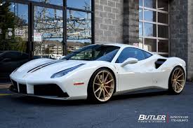 Ferrari 488 Gtb With 22in Vossen M X2 Wheels Sports Cars Bugatti Ferrari Ferrari 488