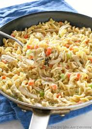 Chicken and noodles is a comforting family favorite pioneer recipe. Creamy Chicken Noodle Skillet The Girl Who Ate Everything
