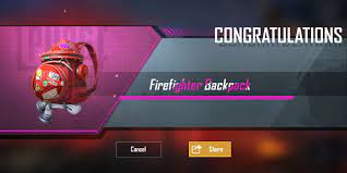 Pubg Mobile Firefighter Backpack Firefighter Asus Congratulations