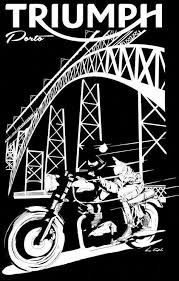 Pin Von Foami Auf Motos Oldtimer Classic Triumph Auto Plakat