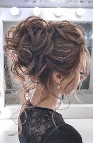 44 Romantic Messy Updo Hairstyles For Medium Length To Long Hair Messy Updo Hairstyle For Elegant Look Wedding Hair Inspiration Messy Hair Updo Hair Styles
