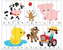 They feature fun puzzles of all types that'll keep you entertained. Farm Printable Alphabet Puzzle With Uppercase And Lowercase Views From A Step Stool