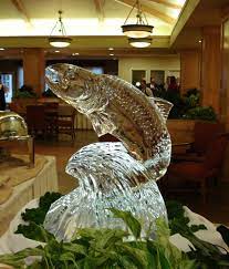 And also, we see ice sculpture as more of a formative. Leaping Salmon Ice Sculpture By Krystal Kleer Ice Sculptures Llc Ice Sculptures Ice Art Frozen Art