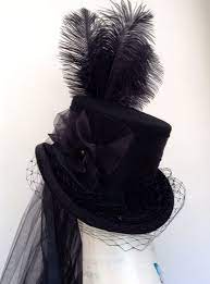 Gothic Steampunk Black Victorian Riding Hat Victorian Hats Riding Hats Funky Hats