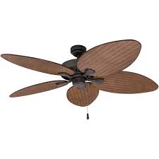 The tropical fan company has a large collection of arbor leaf style blades. Prominence Home 80013 01 Palm Island Tropical Ceiling Fan Palm Leaf Blades Indoor Outdoor 52 Inches Bronze Buy Online In Dominica At Dominica Desertcart Com Productid 58225229