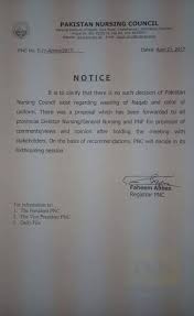 Pnc Notice About Wearing Of Naqab And Colour Of Uniform Pnc How To Wear Uniform