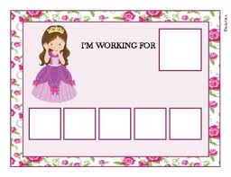 princess token economy system positive behavior chart freebie