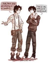 Titles are, are you being sarcastic, leo?, bloo?, happy little nico, i kinda like you seaweed brain, and love Pin On Percy Freaking Jackson