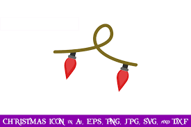 Download String Lights Christmas Icon Graphic By Purplespoonpirates Creative Fabrica SVG Cut Files