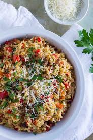 orzo recipe with italian sausage and