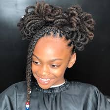 2 Petal Buns Queen Ladyybug Done At Karibbeankinks Natural Hair Salon Text 301 996 1285 Locat Natural Hair Styles Natural Hair Salons Hair Styles