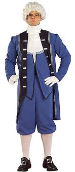 Artillery men wore dark blue garments with red collars and cuffs and lined their coats in red (1776). Adult Colonial American Man Costume Candy Apple Costumes