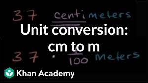 How far is 8 meters in inches? Converting Centimeters To Meters Cm To M Measurement Video Khan Academy