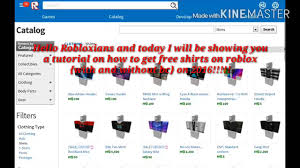 Elige entre un amplio abanico de modelos, adhesivos, mallas. Roblox Tutorial How To Get Free Shirts On Roblox With Or Without Bc Mobile Or Pc Youtube