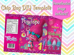 Chip Bag Birthday Nutrition Facts Label Template Pin On Party Paperie Collection