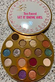 Too Faced Let It Snow Girl A Limited Edition Christmas Themed Makeup Collection Featuring An Eyeshadow Palett Makeup Makeup Collection Eyeshadow Palette