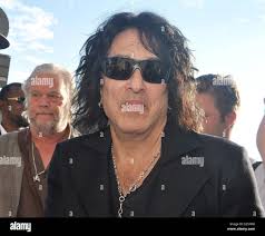 Paul Stanley and Eric Singer of Kiss arrive at their Stockholm hotel ahead  of their Sweden