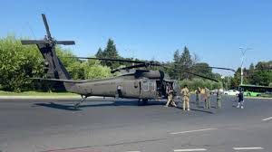 A us military helicopter knocked down two lampposts after it was forced to make an local media reported that the black hawk helicopter was rehearsing in preparations for. D4jxfx0h3gfi M