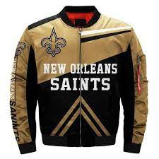 New Orleans Saints Bomber Jacket Winter Coat Gift For Men Jack Sport Shop Bomber Jacket Men Bomber Jacket Winter New Orleans Saints