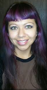 Purple Hair Green Eyes Purple Hair Green Eyes Beauty
