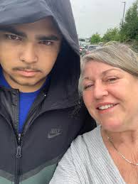 Got to visit with my 80 year old aunt from Florida. Not such a great pic of  me. Had surgery 2 months ago and waiting