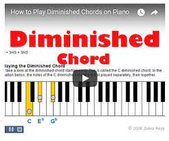42 Diminished Chord 33 Keyboard Lessons Piano Chords Chart Music Lessons