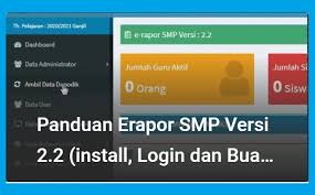 Kalau aplikasi dapodik sudah yang terbaru mak. Panduan Erapor Smp Versi 2 2 Semester Ganjil Tahun Pelajaran 2020 2021 Info Pendidikan Terbaru