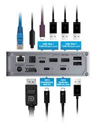 Startech thunderbolt 3 dock with power delivery mac& windows (i'd expect a better design for its price). Thunderbolt 3 Dock Thunderbolt Station 3 Plus Caldigit