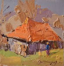 Image result for cardboard hut paintings