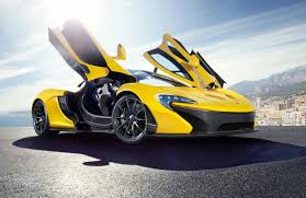 2014 Mclaren P1 Yellow Mobil Sport Mobil Mobil Balap