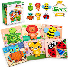 If you get stumped on any of them, not to worry, of course we will give you the answers! Lenbest Wooden Puzzles 6 Pack Animal Wooden Jigsaw Puzzles Set Educational Montessori Children Puzzle Toys For 3 4 5 Year Olds Kids Toddlers Babies Msa Traders