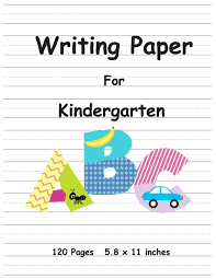 Each row features solid lines at top and bottom, and a dashed line in the center. Writing Paper For Kindergarten Handwriting Printing Practice Writing Paper For Kids Composition Notebook Dotted Line Band 4 Alicia A Z Amazon De Bucher