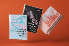 The best book mockups free download for your next project. Catalog Psd Booklet Mockup Set 2 Psd Mock Up Templates Pixeden