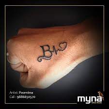 Choose from 135 letter b tattoo designs stock illustrations from istock. B Letter Tattoo Design Myna Tattoo Studio Facebook
