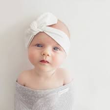 White Baby Topknot Headband Snuggle Hunny Kids