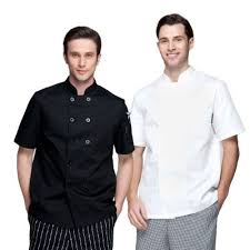 Double Breasted Black White Short Sleeve Chef Jackets 8104x3 Chef Jackets Jackets White Shorts