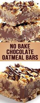 No Bake Chocolate Oatmeal Bars All Recipe Chocolate Oatmeal Bars Desserts Chocolate Oatmeal
