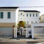 garden house with garage works moka建築工房 โรงรถ