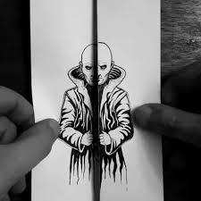 Amazing Creepy Drawing Reveal Creepy Drawings Art Drawings