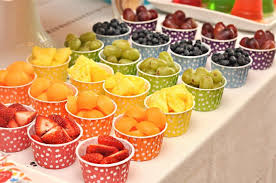Love The Colorful Cups With The Fruit Recette Anniversaire Idees De Fete Aperitifs Festifs
