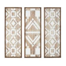 Maybe you would like to learn more about one of these? Set Of 3 Gianna Wood Wall Decor Natural Target